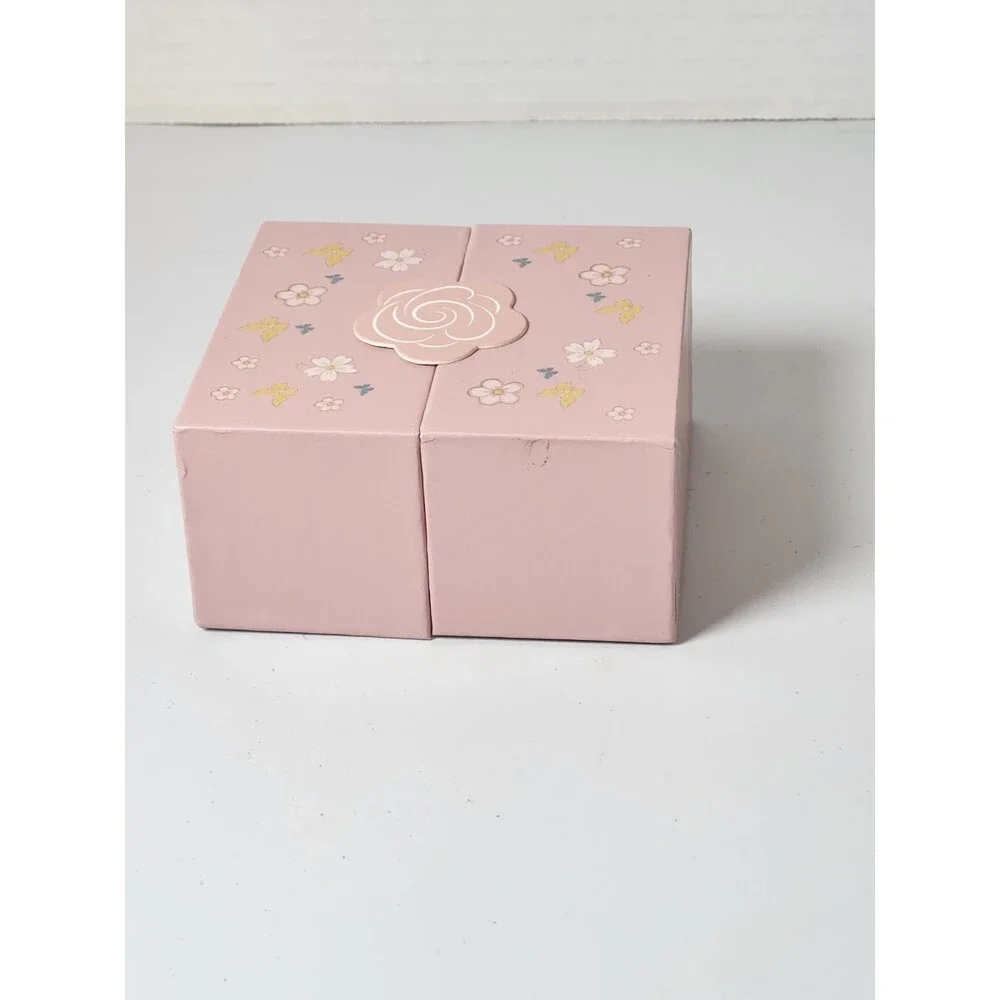 Smart Ring Enamel Flower & Butterfly Pattern Size 5